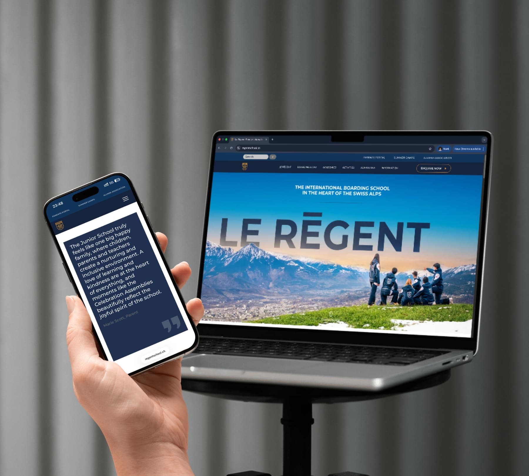 Le Régent International School — Ongoing website management for an international boarding school