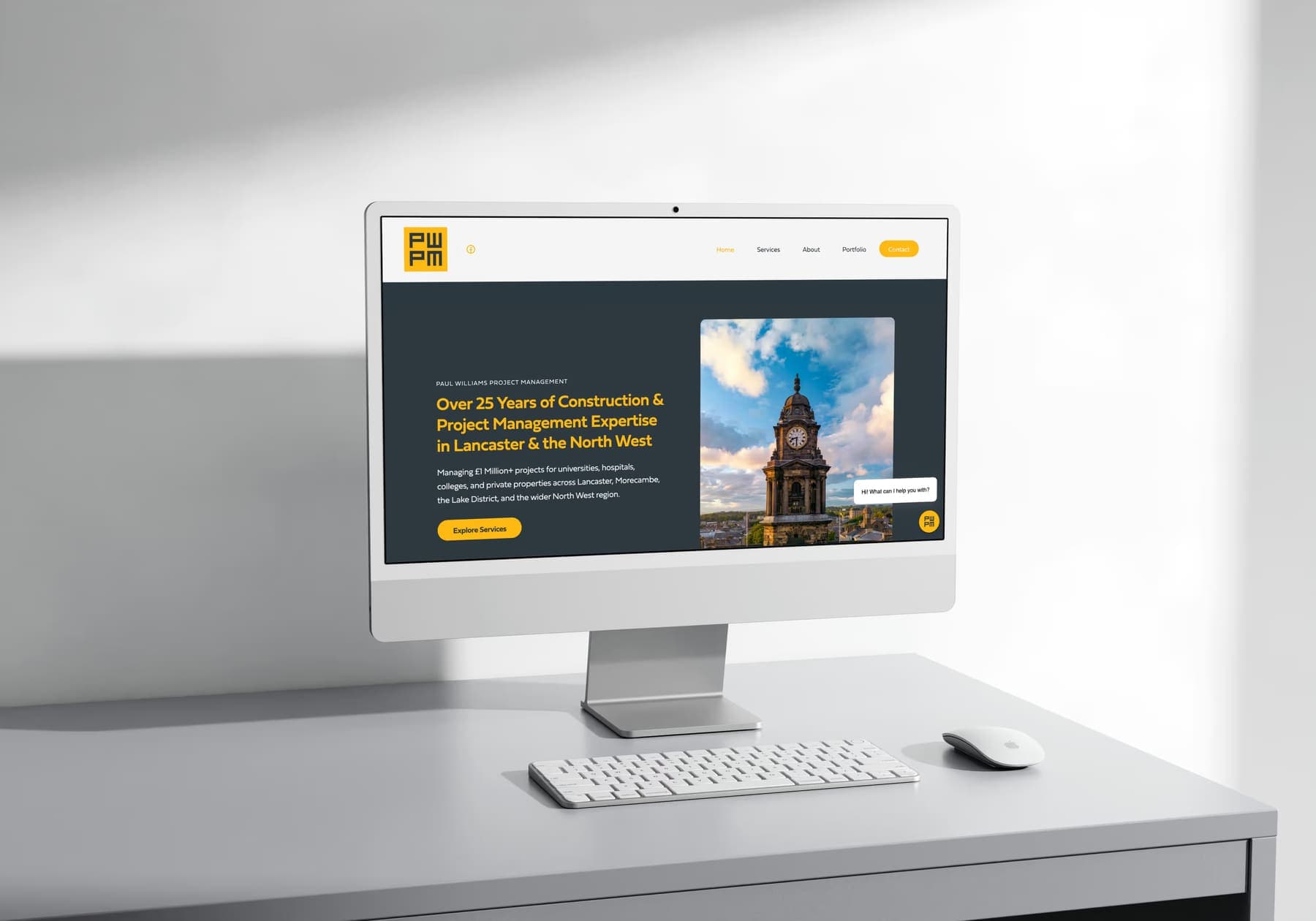 Paul Williams Project Management — Portfolio site for a UK construction project manager